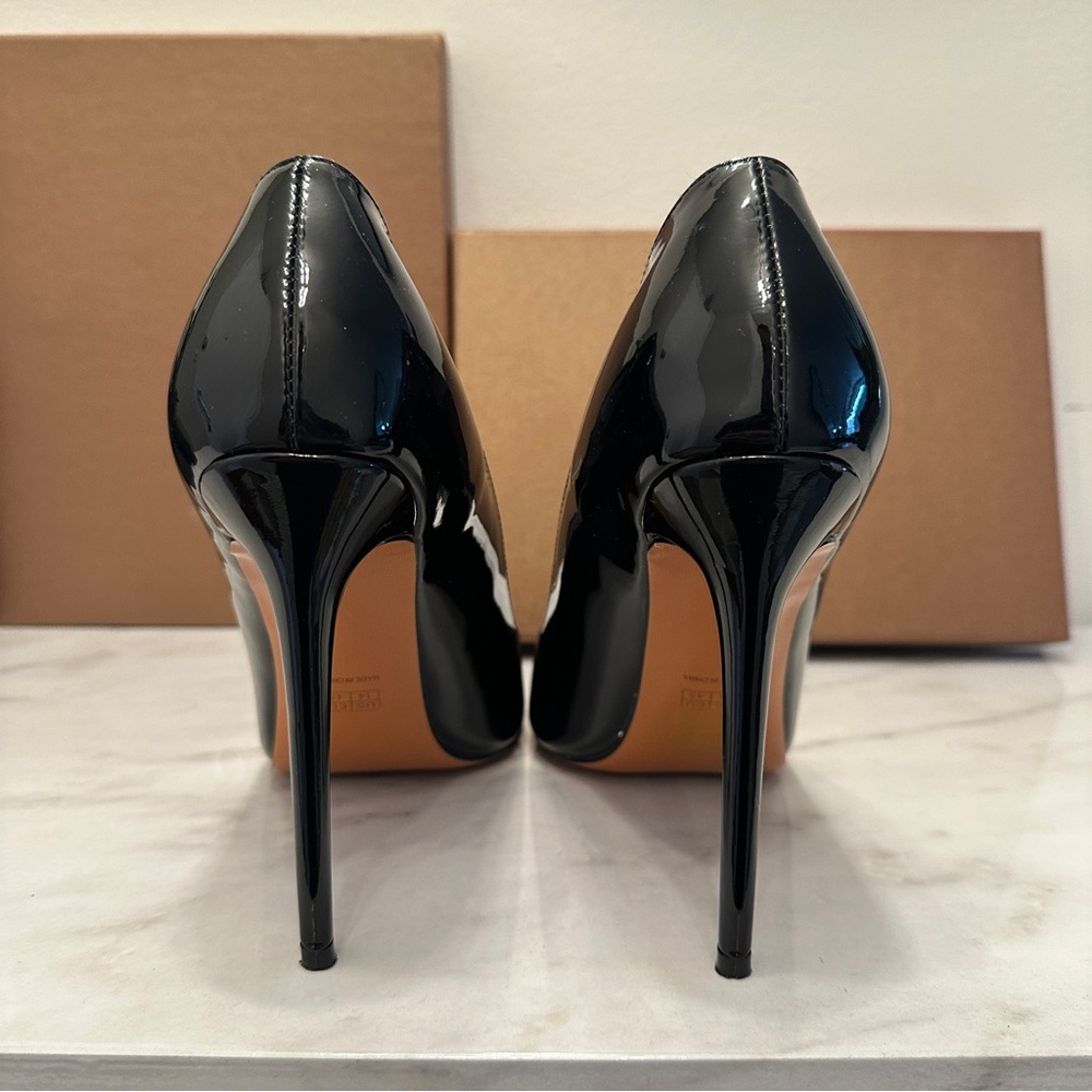 OnlyMaker Pointed Black Heels/Pumps Size 14 - Picture 4 of 5